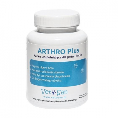 VETOSAN ARTHRO Plus Kompleks witamin na stawy dla psa i kota - 60tab, DLZVTSHIP0001