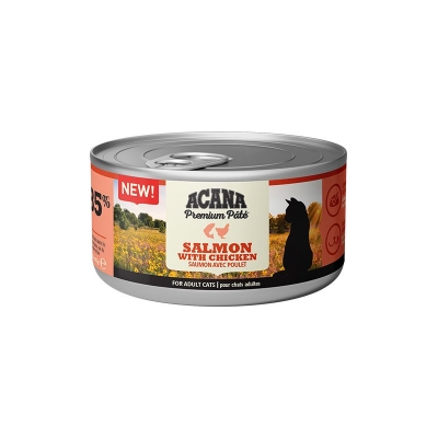 Acana Premium Pate  Salmon&Chicken DLA KOTÓW 8x85g, DLKANAKAM0006